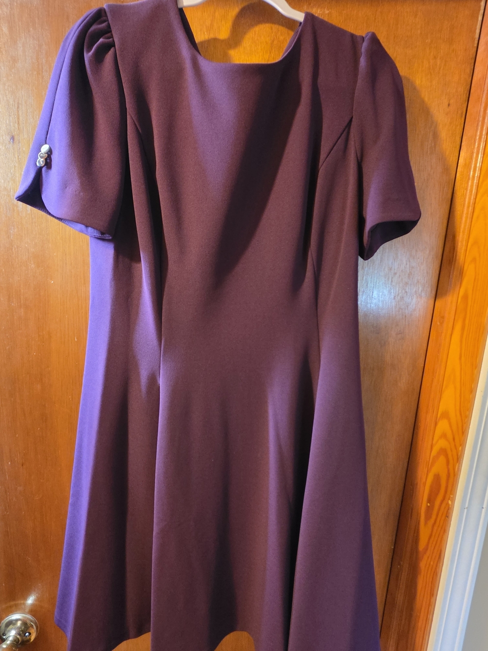 Dkny Purple Short Sleeve Dress
